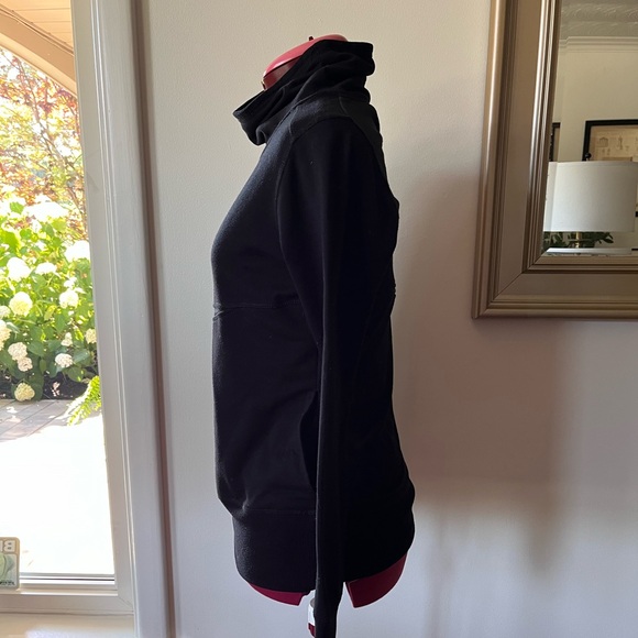 BLACK FUNNEL NECK SWEATSHIRT - Picture 5 of 11